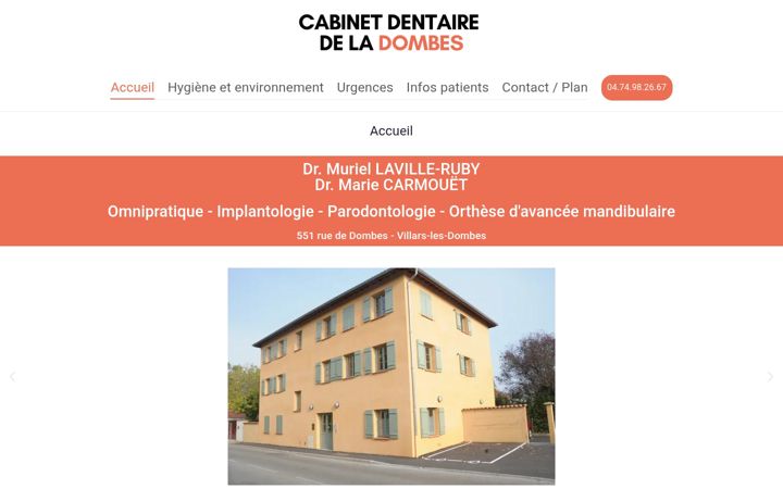 Captura de pantalla de cabinet-dentaire-de-la-dombes.fr