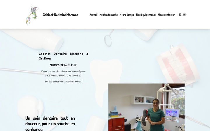 Screenshot di cabinet-dentaire-orsieres.ch