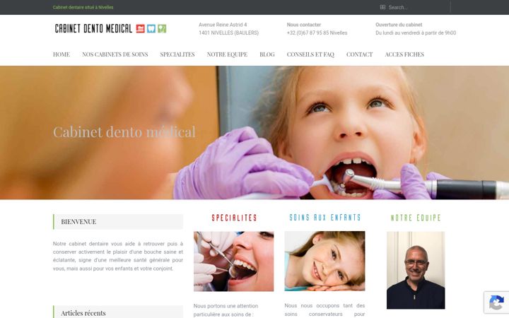 Екранна снимка на cabinet-dento-medical.be