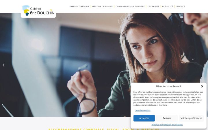 Screenshot of cabinet-douchin.fr