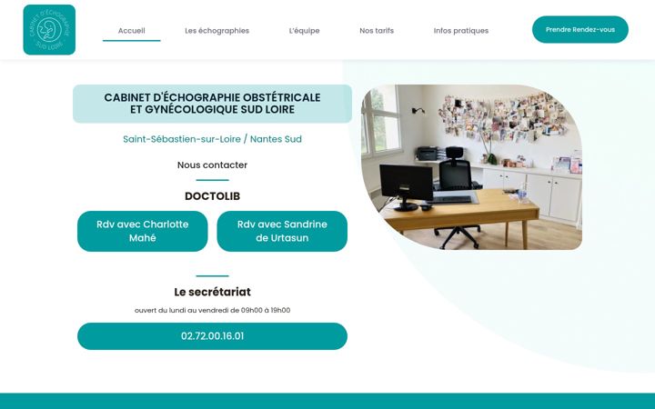 Screenshot of cabinet-echographie-sud-loire.fr
