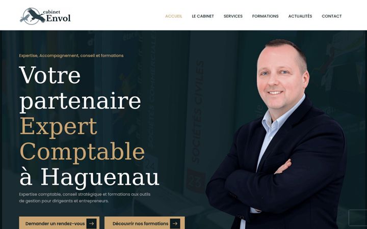 Captură de ecran a cabinet-envol.fr