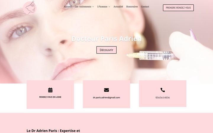 Screenshot of cabinet-esthetique-occitanie.fr