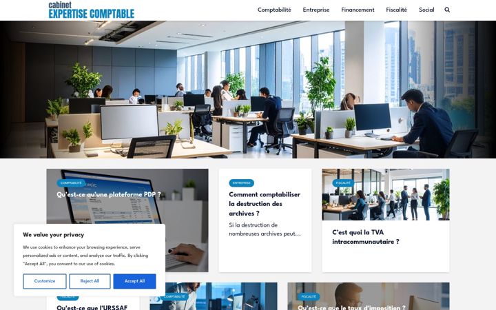 Screenshot of cabinet-expert-comptable.biz