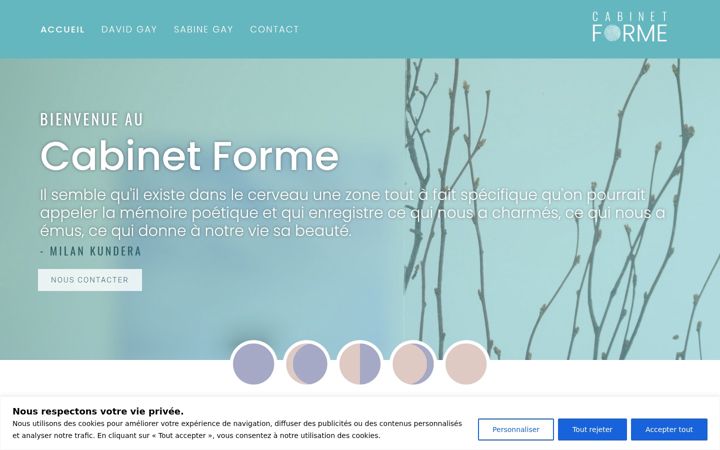 Skærmbillede af cabinet-forme.ch