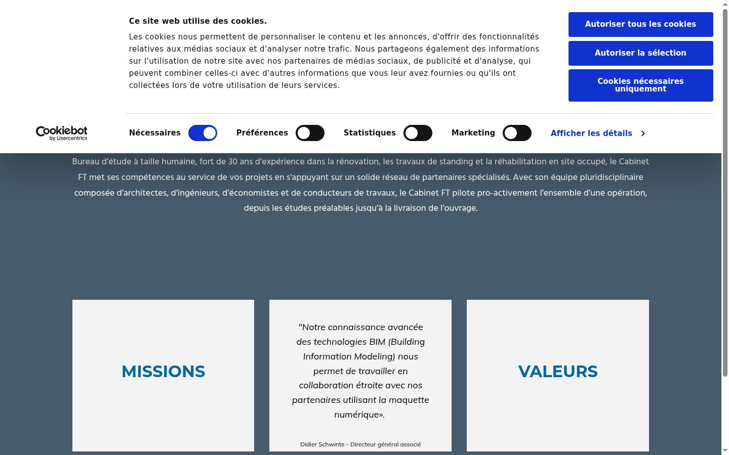 Skärmbild av samtyckesbannern som visades före någon interaktion