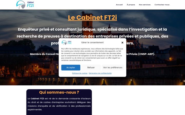 Captură de ecran a cabinet-ft2i.fr
