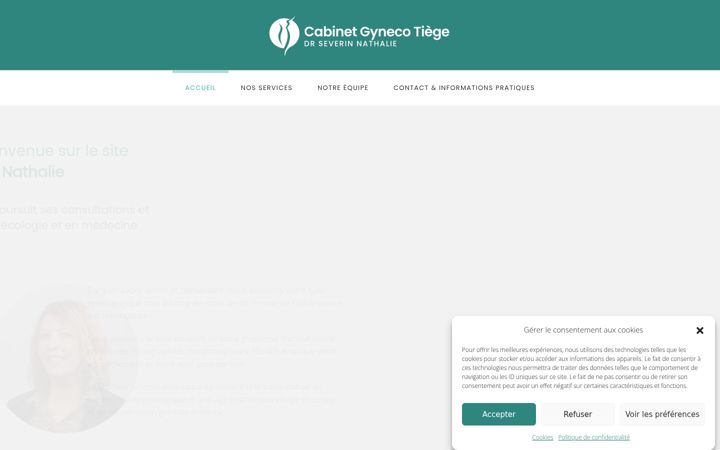 Képernyőkép: cabinet-gyneco-tiege.be