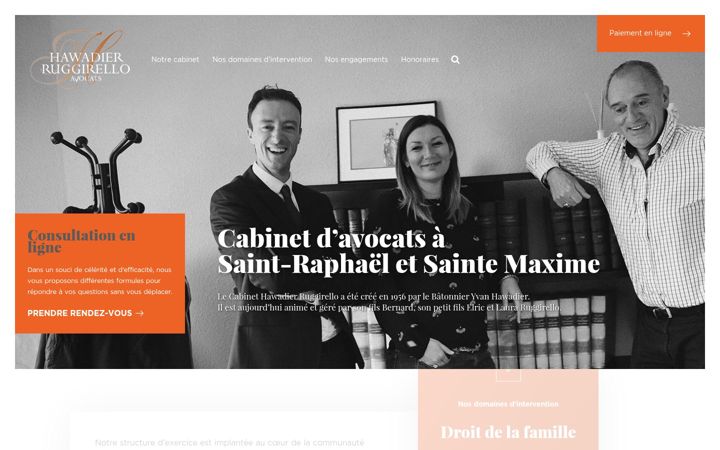 Captură de ecran a cabinet-hawadier.fr