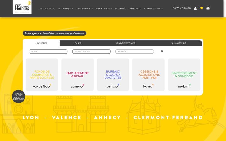 Screenshot of cabinet-hermes.fr