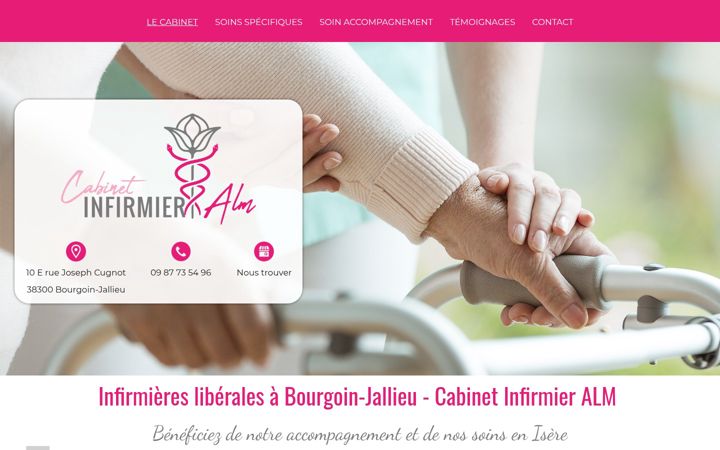 Captură de ecran a cabinet-infirmier-alm.fr