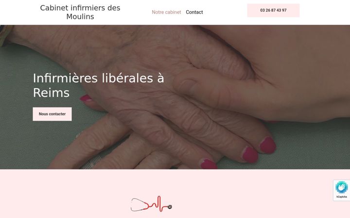 Screenshot of cabinet-infirmier-des-moulins.fr