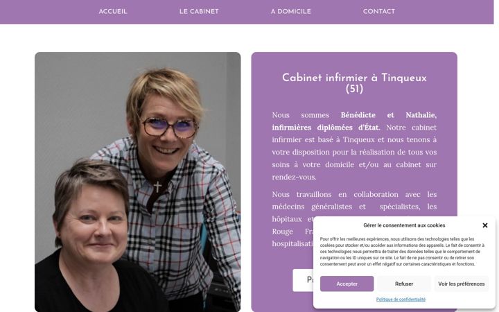 Ekrano kopija cabinet-infirmier-tinqueux.fr