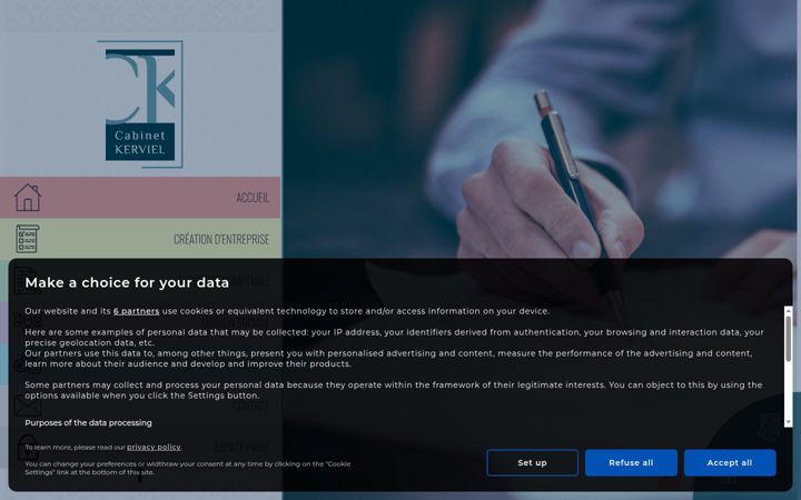 Screenshot of cabinet-kerviel.com