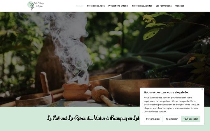 Screenshot of cabinet-laroseedumatin.com