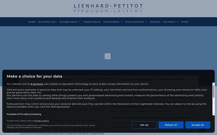 Zrzut ekranu cabinet-lienhard-petitot.fr