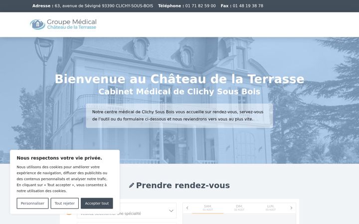 Screenshot of cabinet-medical-clichy.fr