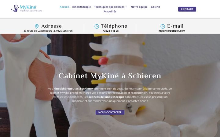Screenshot of cabinet-mykine.lu