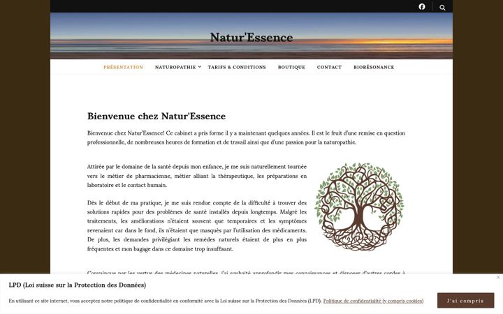 Skærmbillede af cabinet-naturessence.ch