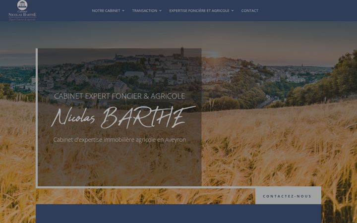 Skjermbilde av cabinet-nicolasbarthe.fr