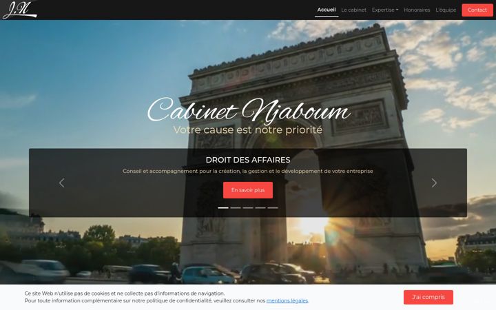 Screenshot of cabinet-njaboum.com