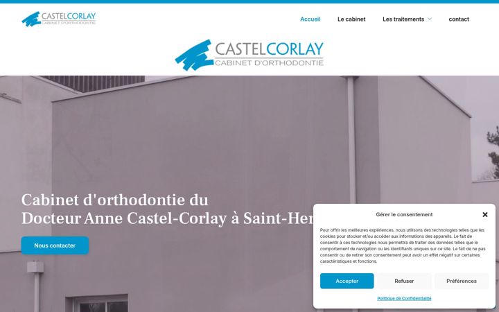 Skjermbilde av cabinet-orthodontie-saint-herblain.fr