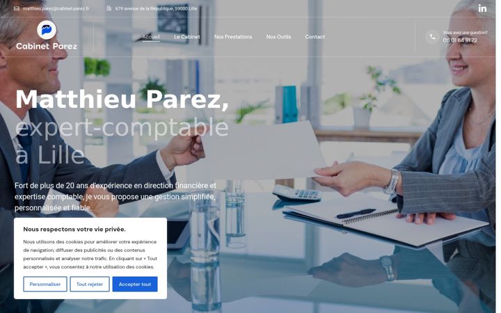 Screenshot of cabinet-parez.fr
