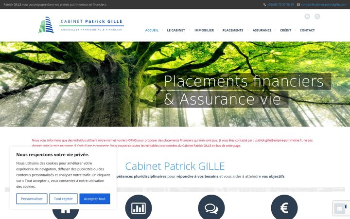 Screenshot of cabinet-patrickgille.com