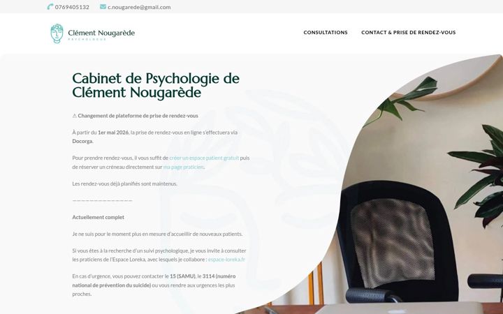 Screenshot of cabinet-psychologue-chambery.fr