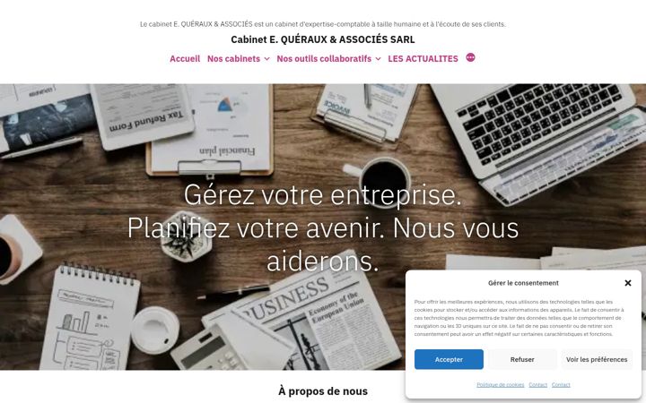 Screenshot of cabinet-queraux.com