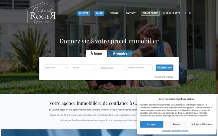 Screenshot of cabinet-roger.fr