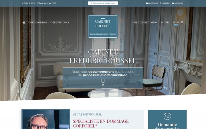 Screenshot of cabinet-roussel.fr