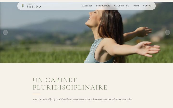 Skærmbillede af cabinet-sabina.ch
