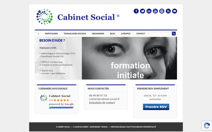 Ekrano kopija cabinet-social.fr