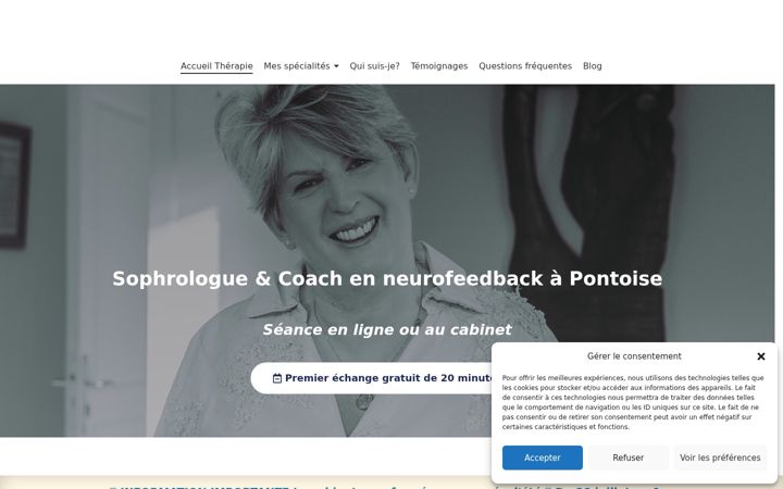 Ekrano kopija cabinet-therapie.fr