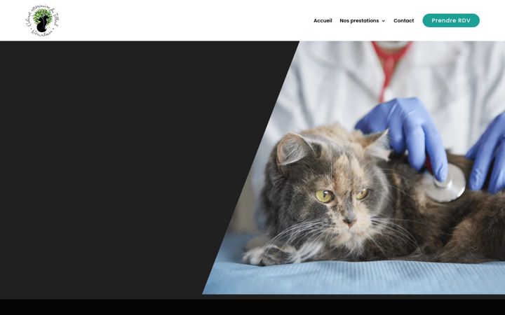 Screenshot of cabinet-veterinaire-du-tilleul.fr
