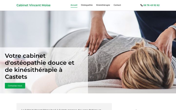 Skjermbilde av cabinet-vincentmoise.com