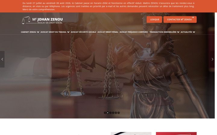 Ekrano kopija cabinet-zenou.fr
