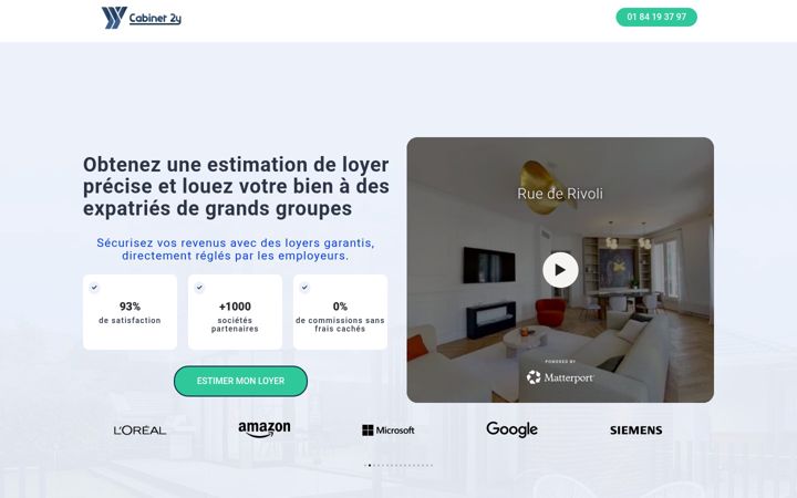 Screenshot of cabinet2y.fr