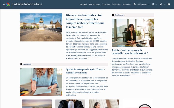 Screenshot van cabinetavocats.fr