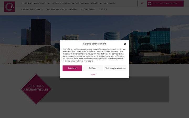 Screenshot von cabinetbasseville.fr