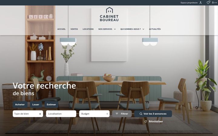 Screenshot of cabinetboureau.com