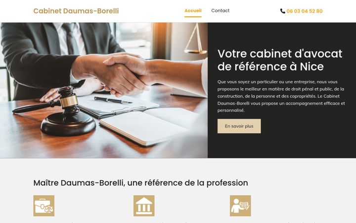 Screenshot of cabinetdaumas-borelli.fr