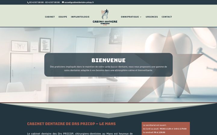 Posnetek zaslona cabinetdentaire-pricop.fr