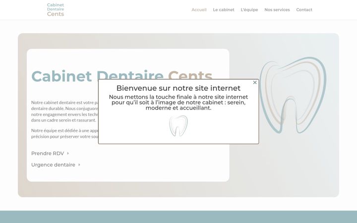 Screenshot of cabinetdentairecents.lu