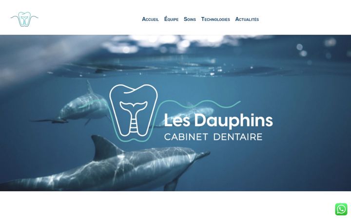 Screenshot of cabinetdentairelesdauphins.com