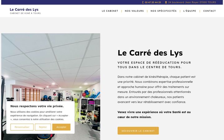 Screenshot of cabinetdeslys.fr
