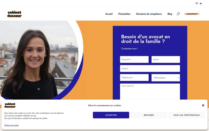 Screenshot of cabinetducoeur.fr