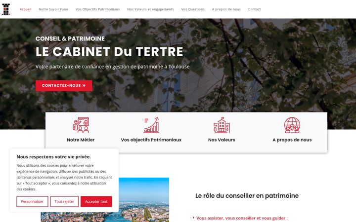 Screenshot of cabinetdutertre.com
