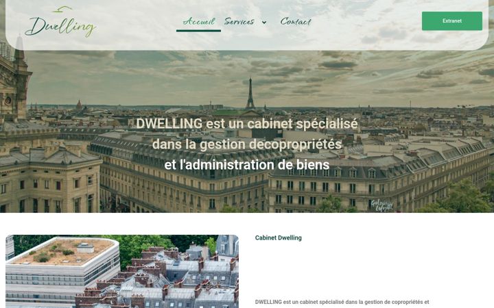 Screenshot of cabinetdwelling.fr